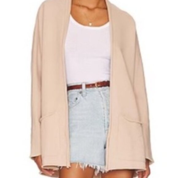 Frank & Eileen Beach Cardigan Cotton in sand - xs NWOT